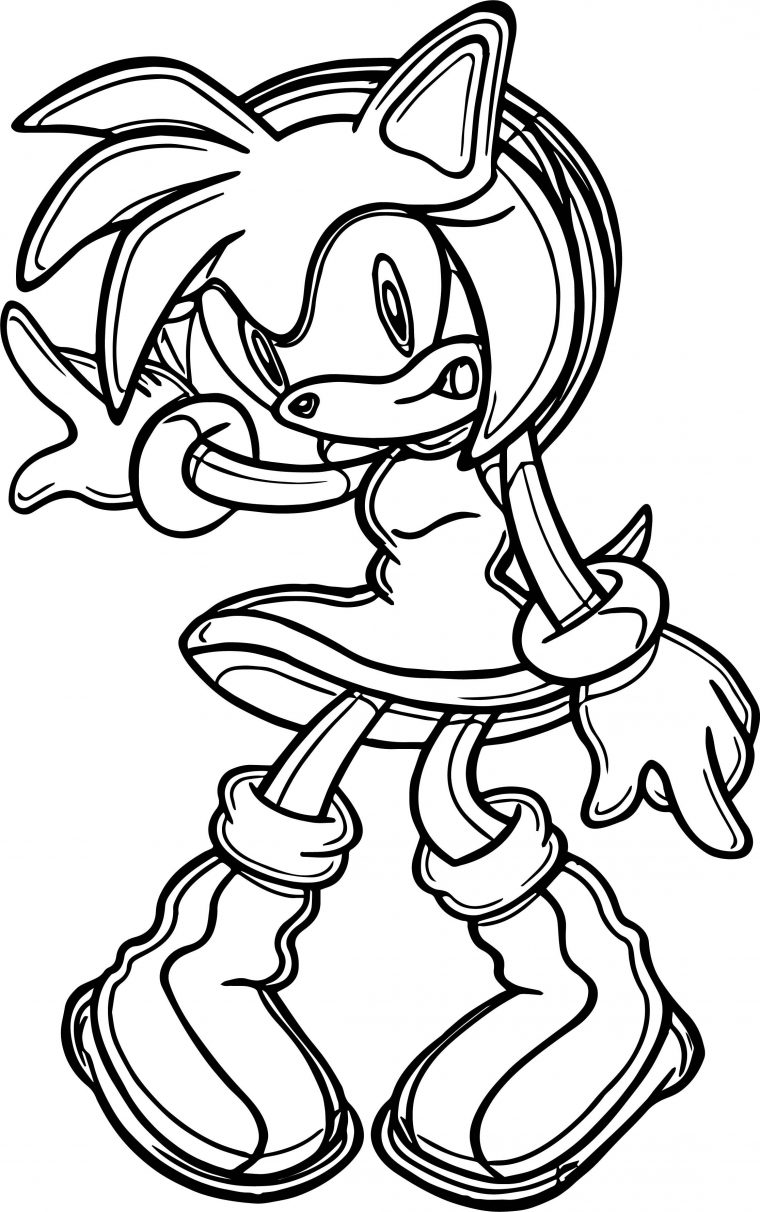 princess amy rose coloring pages