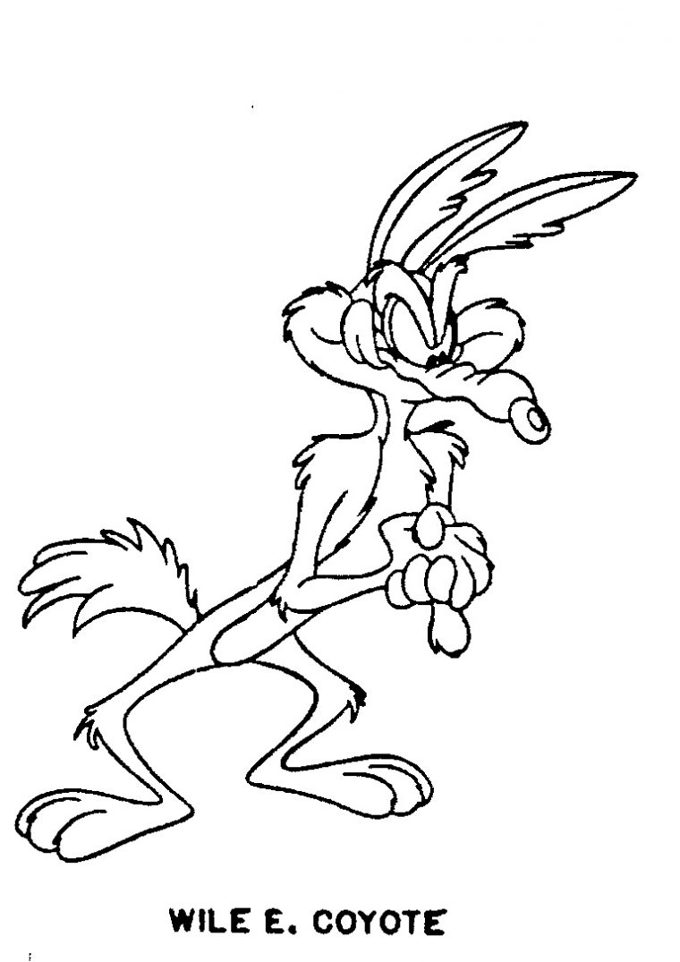 wile e coyote coloring pages