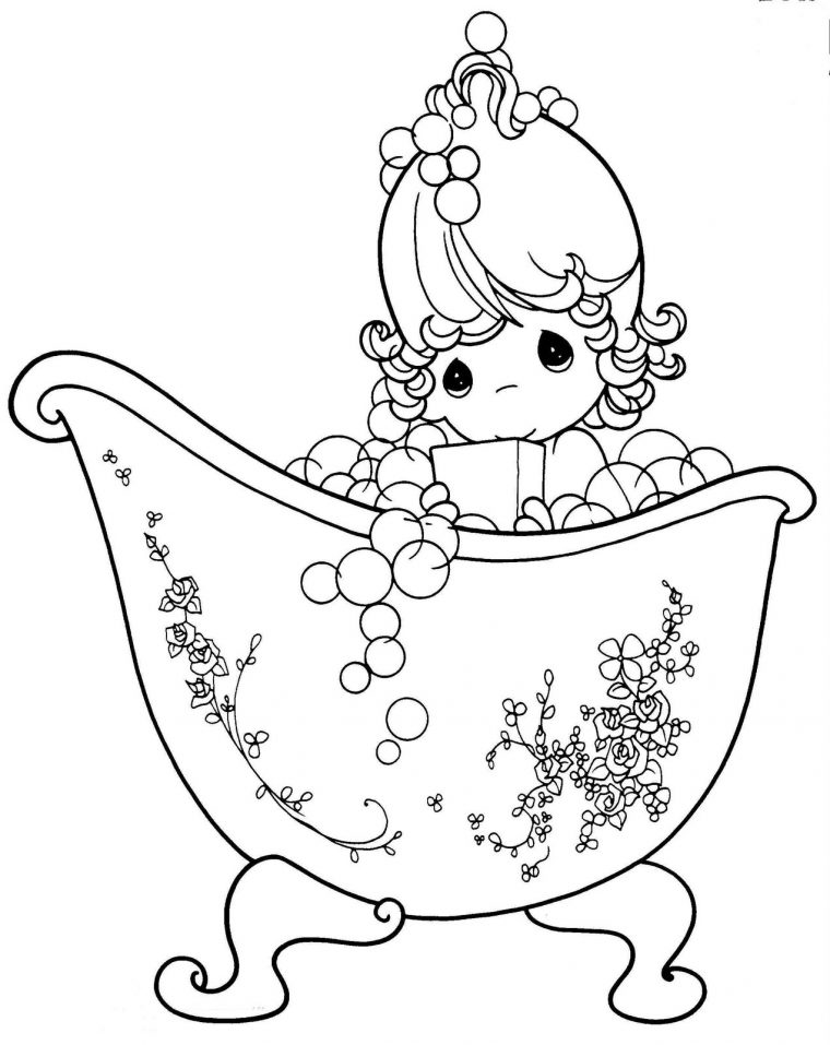 bath coloring page