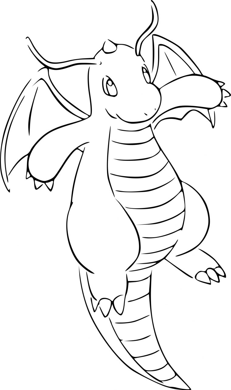 dragonite coloring pages