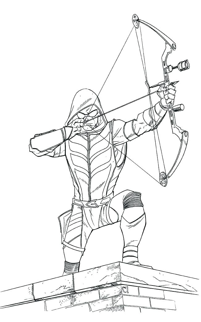 archery coloring pages