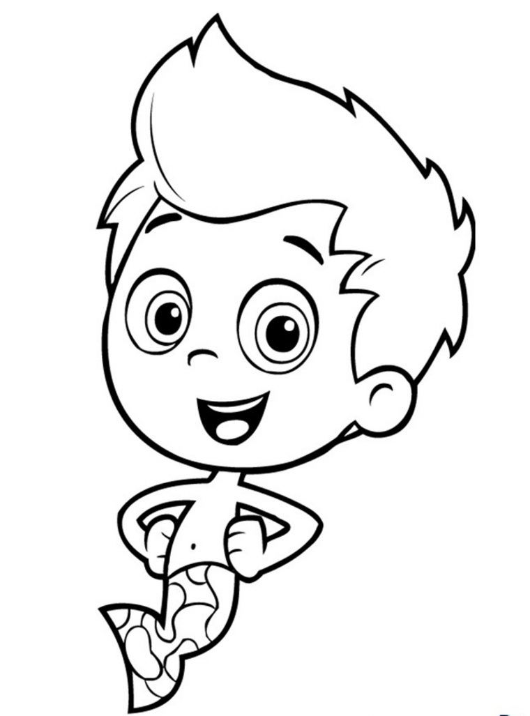 bubble guppie coloring pages