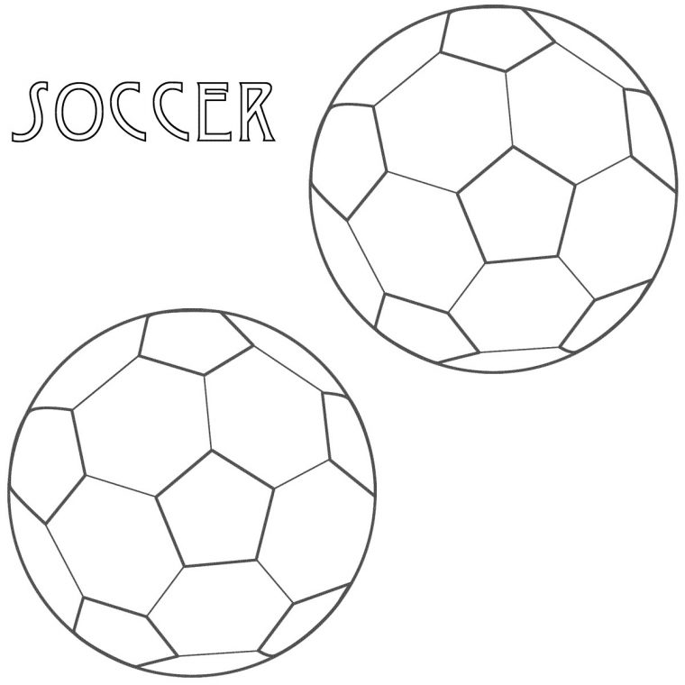 coloring page soccer