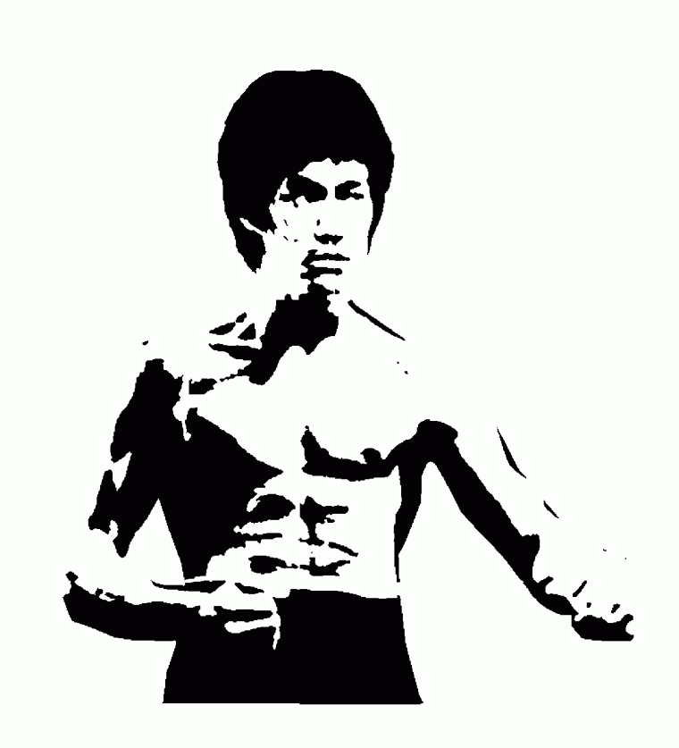 bruce lee coloring pages