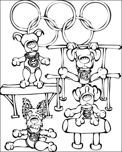 i love gymnastics coloring pages