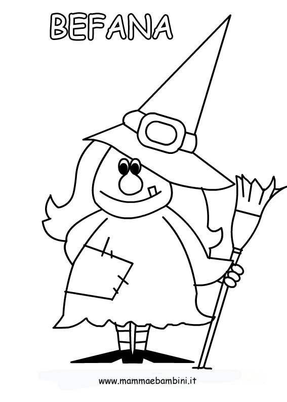 la befana coloring page