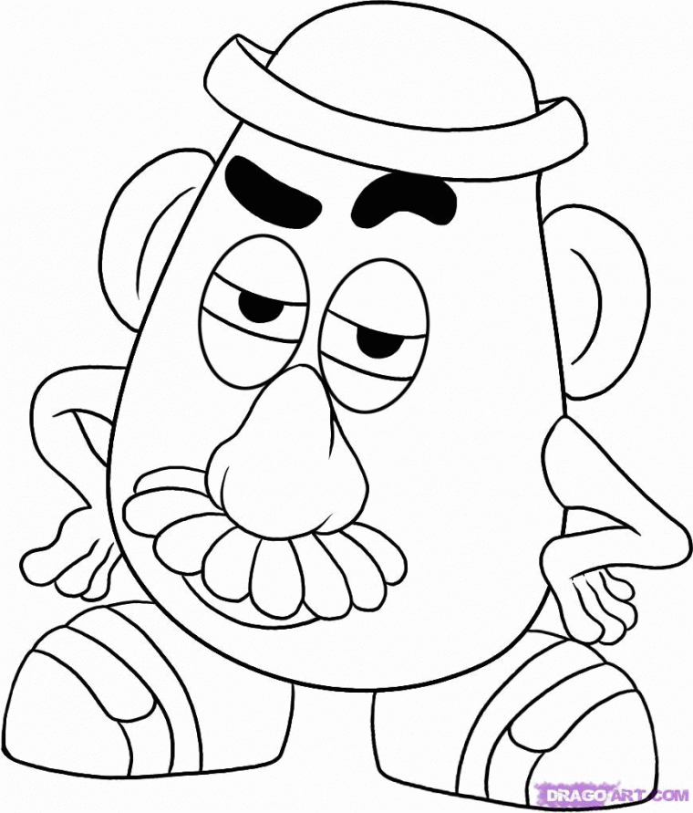 potato head coloring page