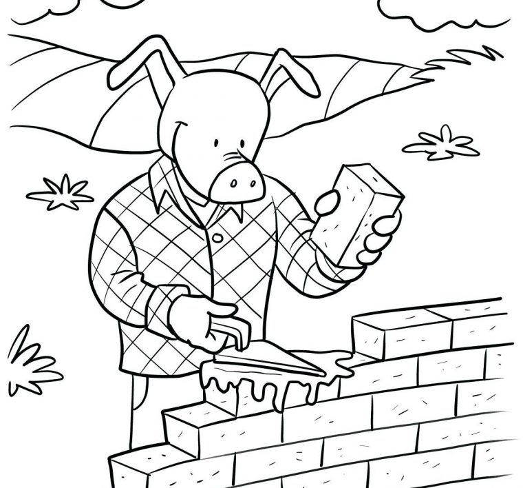 brick coloring page