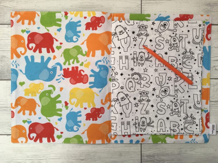 Cahier De Coloriage Lavable En Tissu – Click & Commerce tout Tissu Coloriage