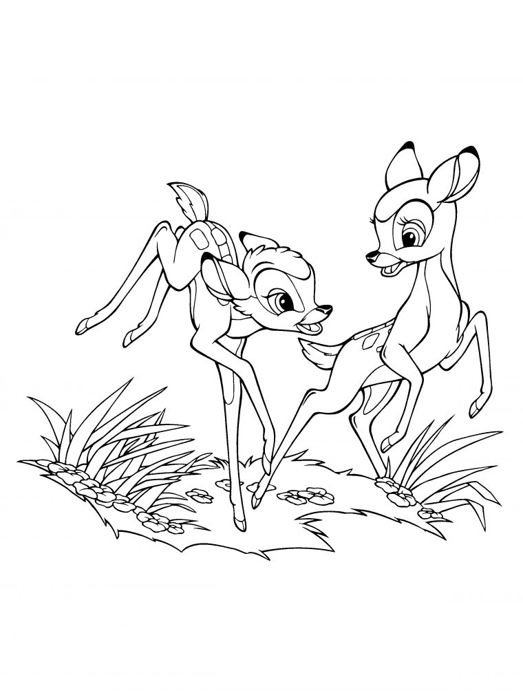 Coloriage Bambi Disney Gratuit À Imprimer serapportantà Video Coloriage