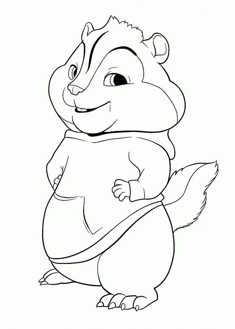 Coloriage Chipmunk Gratuit À Imprimer Et Colorier concernant Coloriage Alvin Et Les Chipmunks À Imprimer