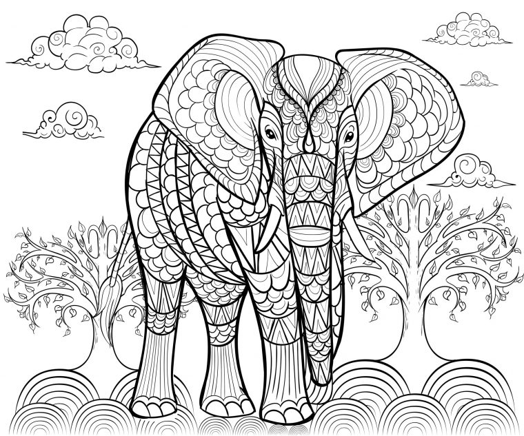 Coloriage De Eléphant À Imprimer Gratuitement – Coloriage destiné Coloriage Pour Enfans Fr