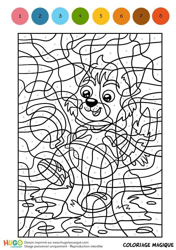 Coloriage Et Illustration D'Un Coloriage Magique Cm1, Un à Jeu De Coloriage Numéroté