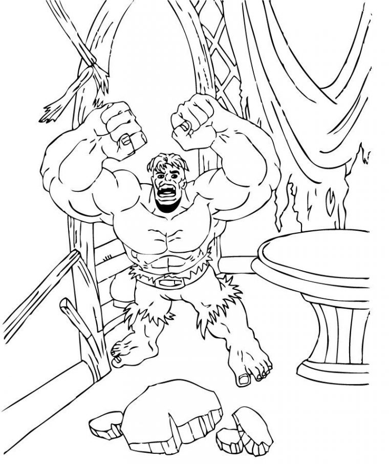 Coloriage Hulk #79108 (Super-Héros) – Album De Coloriages concernant Super Coloriage Geant