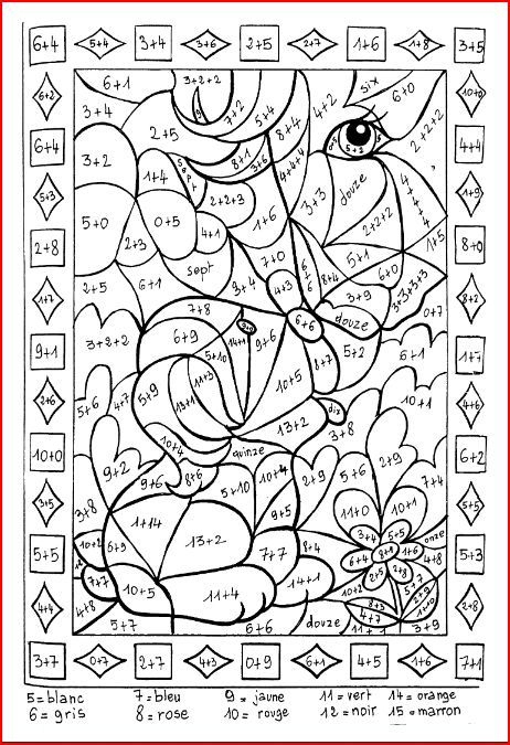 Coloriage Magique Orthographe Cycle 3 | Consultation Stss avec Coloriage Par Nombre