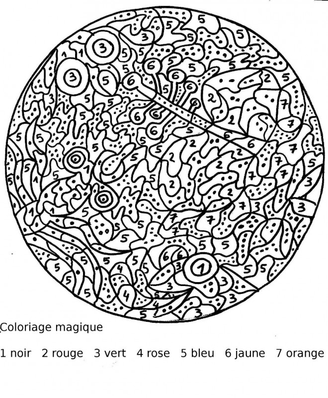 Coloriage Magiques Chiffres Mandala Dessin Gratuit À Imprimer pour Coloriage Numero Adulte