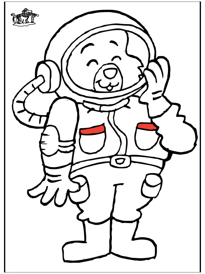 Coloriage Ours Cosmonaute Pour Enfant Dessin Gratuit À encequiconcerne Coloriage Pour Enfans Fr