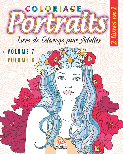 Coloriage Portraits 2 En 1: Coloriage Portraits – 2 Livres à Coloriage Livre