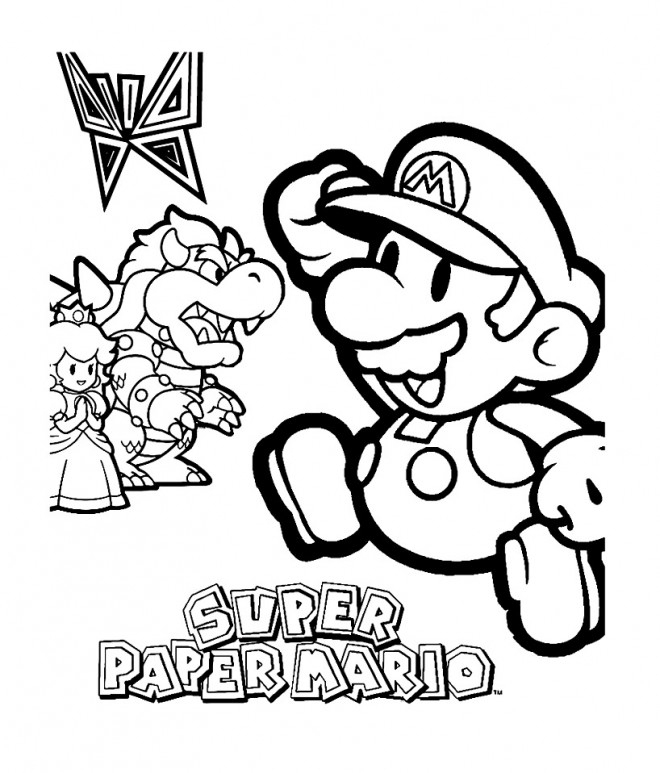 Coloriage Super Mario Bros Jeux En Ligne Dessin Gratuit À concernant Telecharger Jeux De Coloriage Gratuit