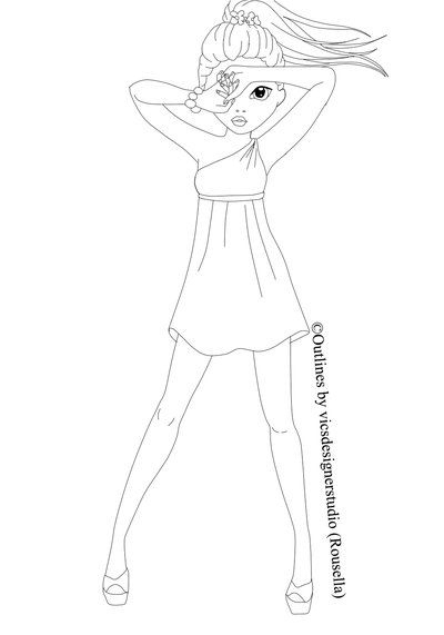 Coloriage Top Model À Imprimer – Greatestcoloringbook concernant Coloriage Top Model