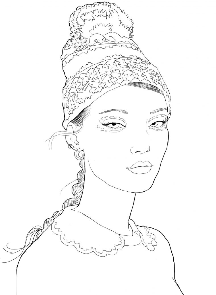 Coloriage Top Model destiné Coloriage Top Model