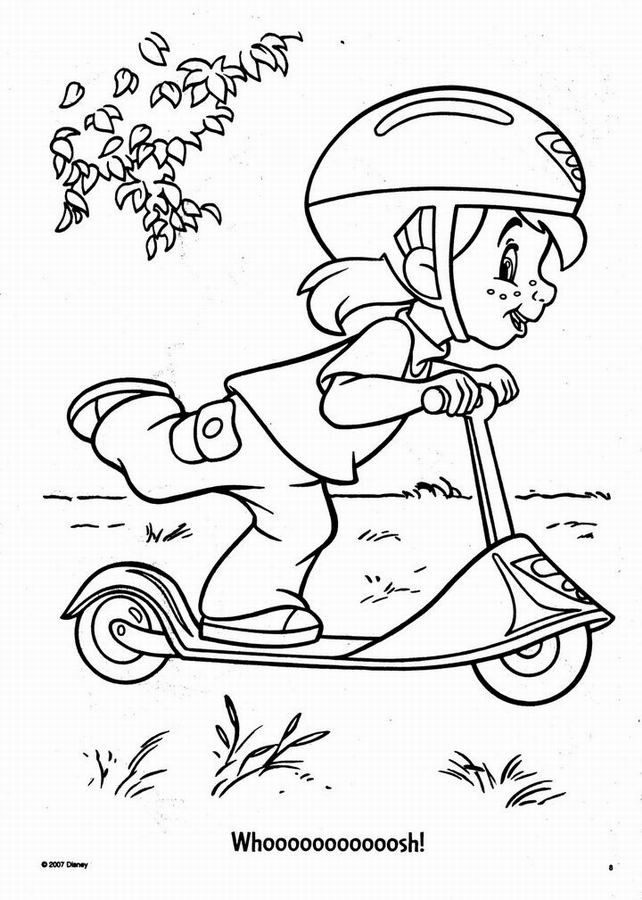 Coloriage Trottinette Pour Enfants Dessin Gratuit À Imprimer pour Coloriage Pour Enfans Fr