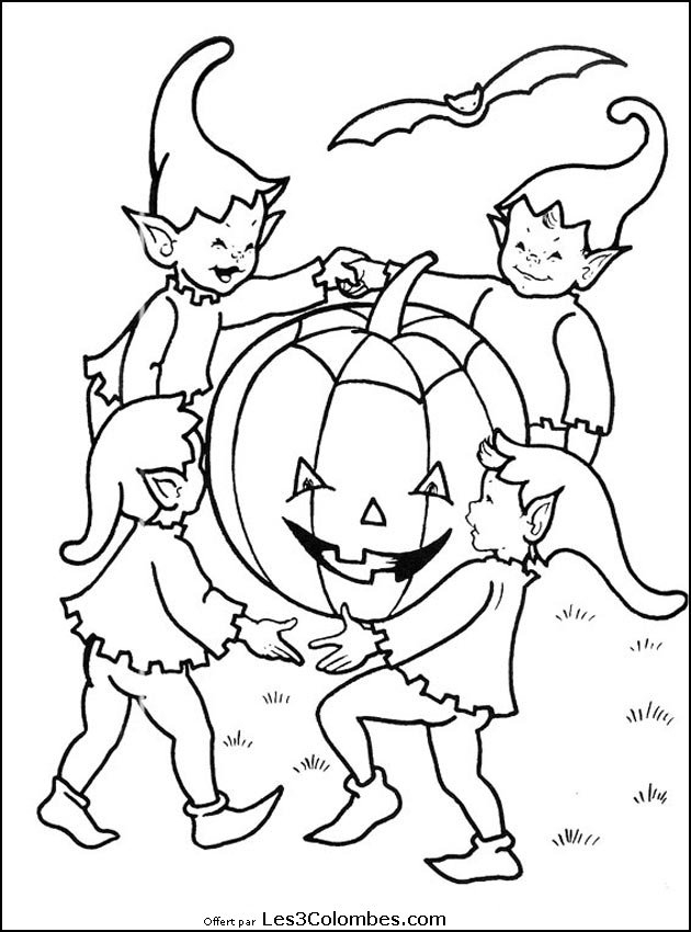 Coloriages Halloween 103 – Coloriage En Ligne Gratuit Pour dedans Coloriage Enfant En Ligne