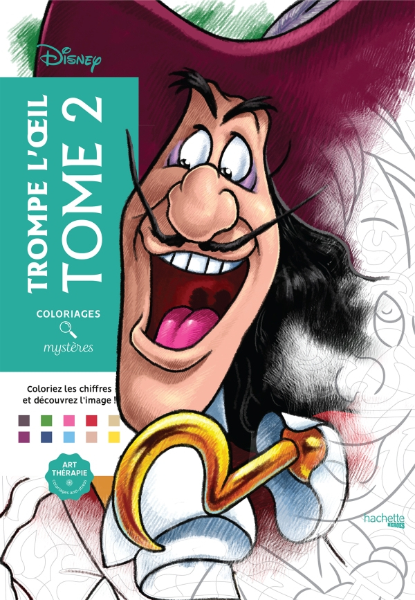 Coloriages Mystères Disney Trompe L'Oeil Tome 2 | Hachette.fr à Livre Coloriage Disney