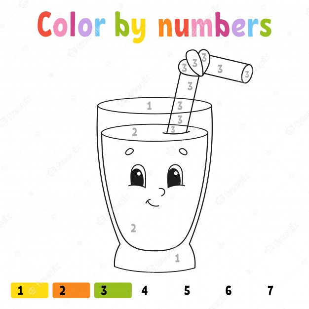 Couleur Par Numéros. Livre De Coloriage Pour Les Enfants encequiconcerne Livre De Coloriage Par Numero