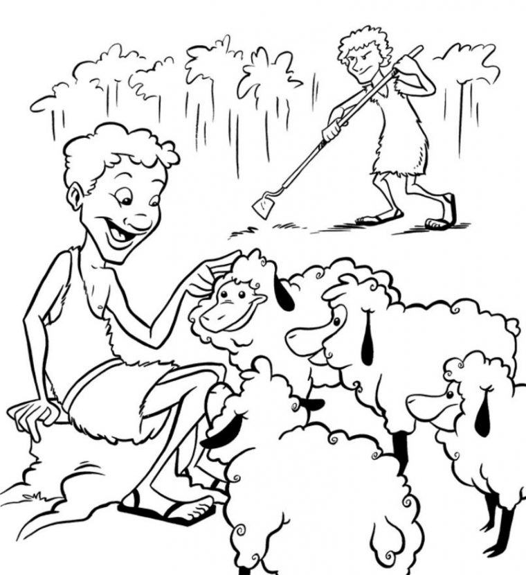 cain and abel coloring pages