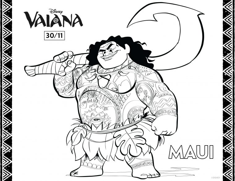 Dessin De Vaiana Gratuit À Télécharger Et Colorier destiné Telecharger Jeux De Coloriage Gratuit