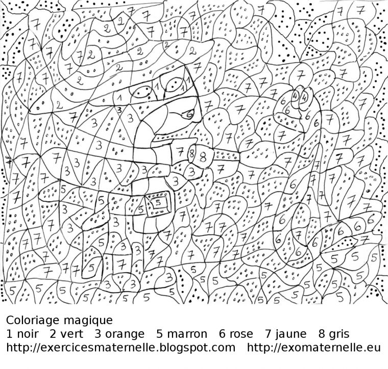 Dessins Coloriage Par Numéros (Éducatifs) – Coloriages À dedans Telecharger Coloriage Par Numero