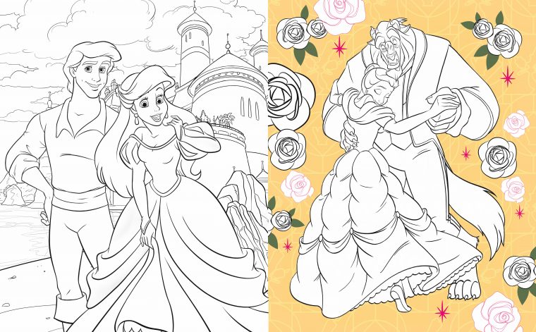 Disney Princesses – Mes Coloriages De Rêve – Robes encequiconcerne Cahier Coloriage Disney