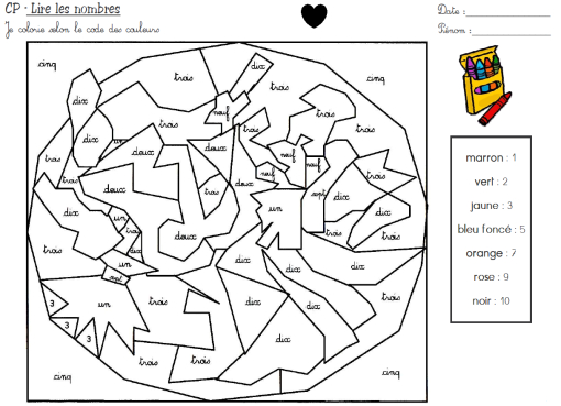 Épinglé Sur Éducation destiné Coloriage Par Nombre