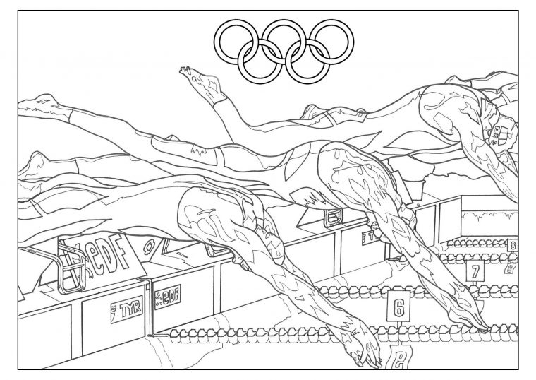 Jeux Olympiques Natation – Coloriage Sur Les Jeux intérieur Coloriage Jeux