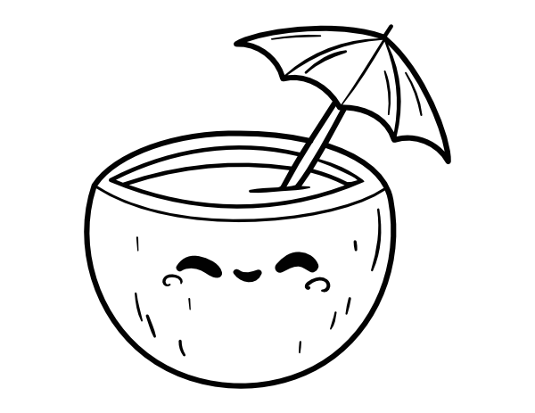 cute drinks coloring pages