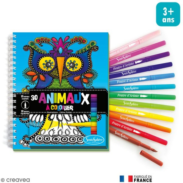 Kit Coloriage Animaux Pour Enfants – Carnet De Coloriage encequiconcerne Kit Coloriage