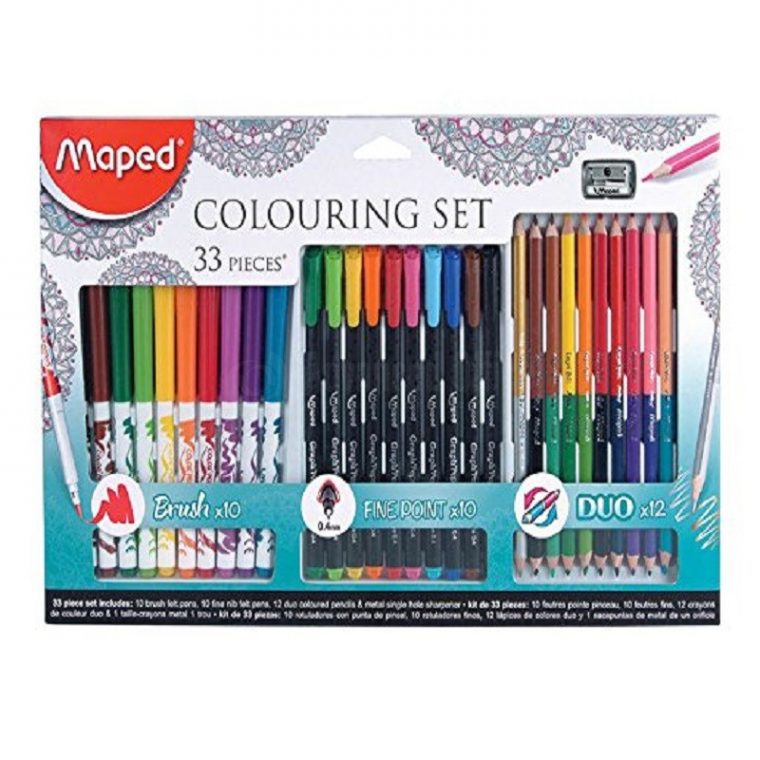 Kit De Coloriage Maped Colouring Set, 33 Pièces, 10 à Kit De Coloriage