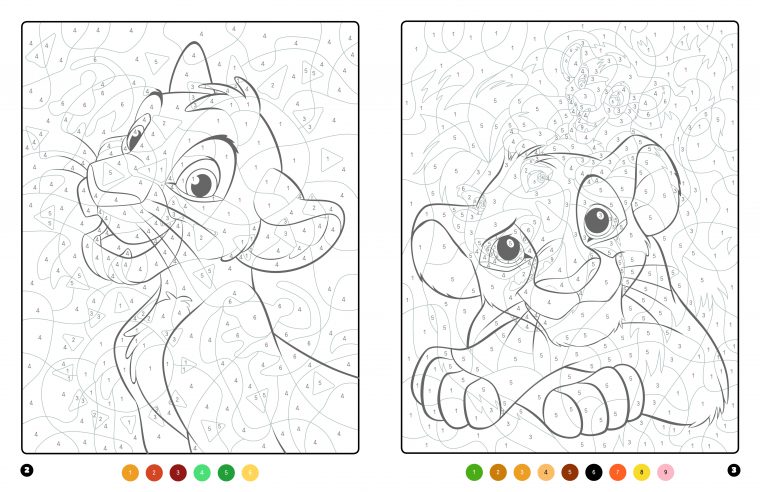 Le Roi Lion – Coloriages Magiques – Trompe-L'Oeil – Disney tout Cahier Coloriage Disney