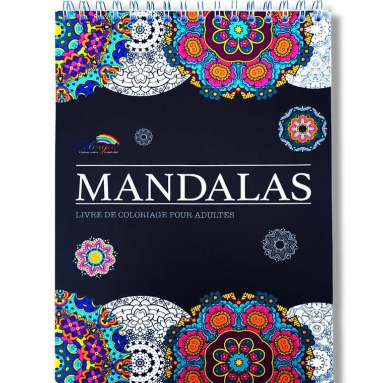 Livre De Coloriage Adulte Mandalas Avec Papier Artiste Par encequiconcerne Coloriage Livre