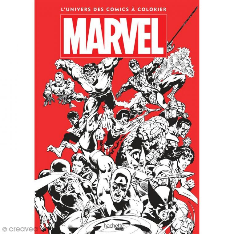 Livre De Coloriage Marvel – 36 X 25 Cm – 112 Pages – Livre intérieur Livre De Coloriage