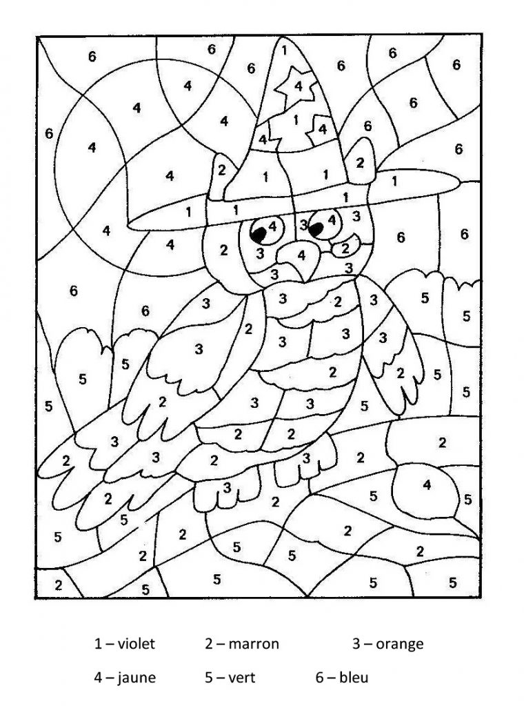 Magique Hibou – Coloriage Magique – Coloriages Pour Enfants serapportantà Jeu De Coloriage Numéroté