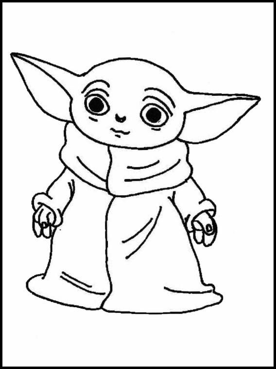 Mandalorian Baby Yoda 30 Coloriage Dessins À Imprimer Pour pour Coloriage Enfant En Ligne