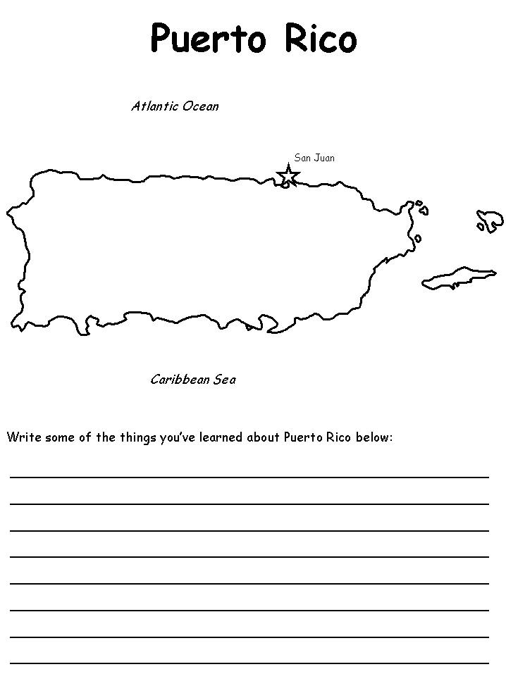 puerto rican coloring pages