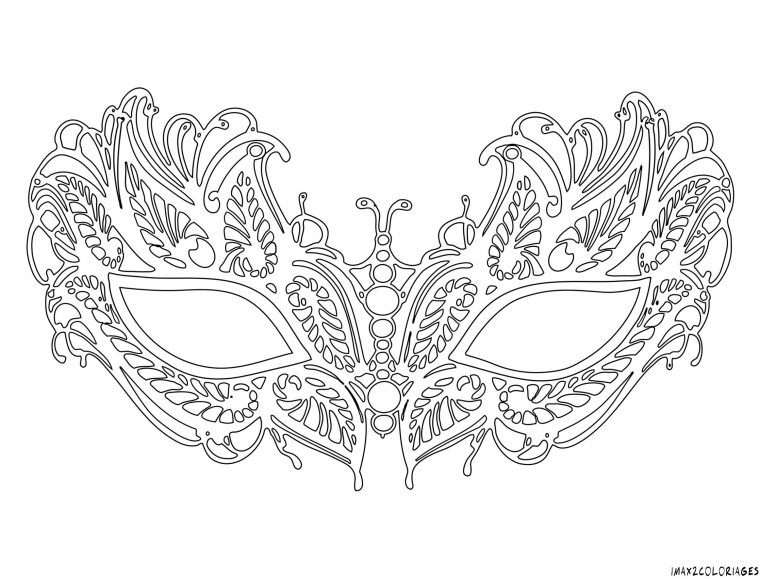Pin On Mixed Media encequiconcerne Masque Coloriage