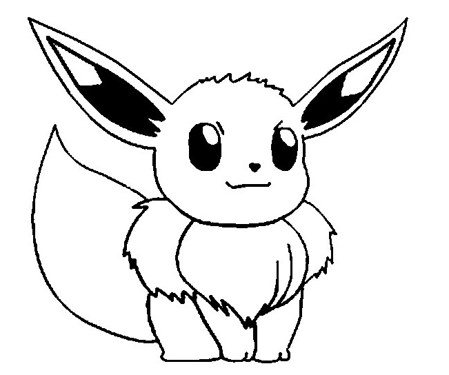 Pokemon Eevee – Tous Les Coloriages Pokemon – Coloriages à Livre Coloriage Pokemon