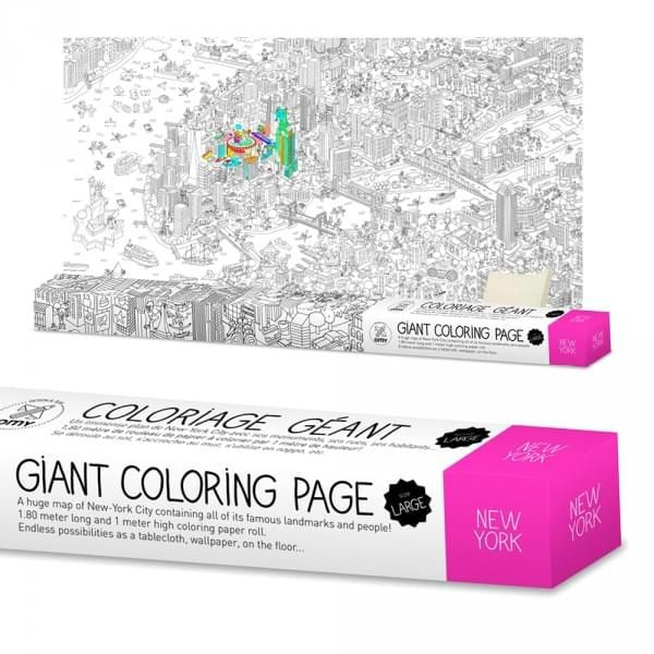 Rouleau De Coloriage Géant New York City – Achat Coloriage tout Coloriage Omy New York