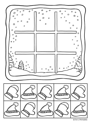 tic tac toe coloring pages