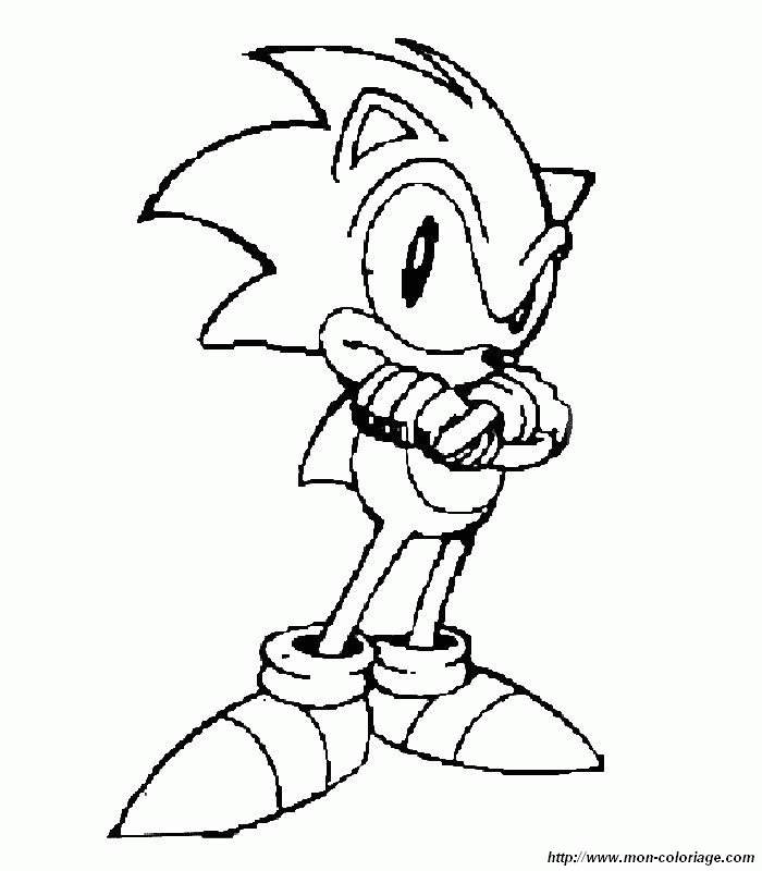 classic super sonic coloring pages