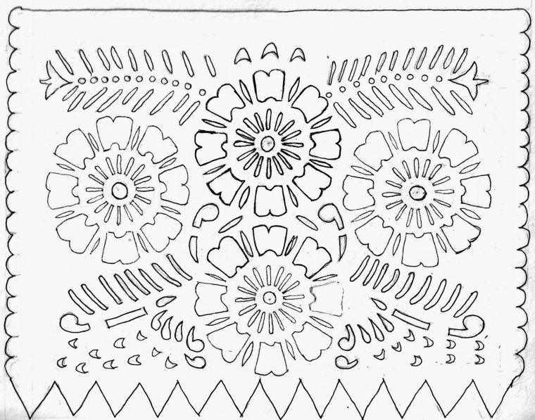 papel picado coloring pages